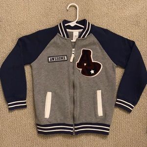 Boys Letterman Zip Up Sweatshirt Carter’s size 6